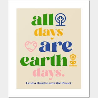 Earth Day Save The Planet Go Green Environmentalist Environment Posters and Art